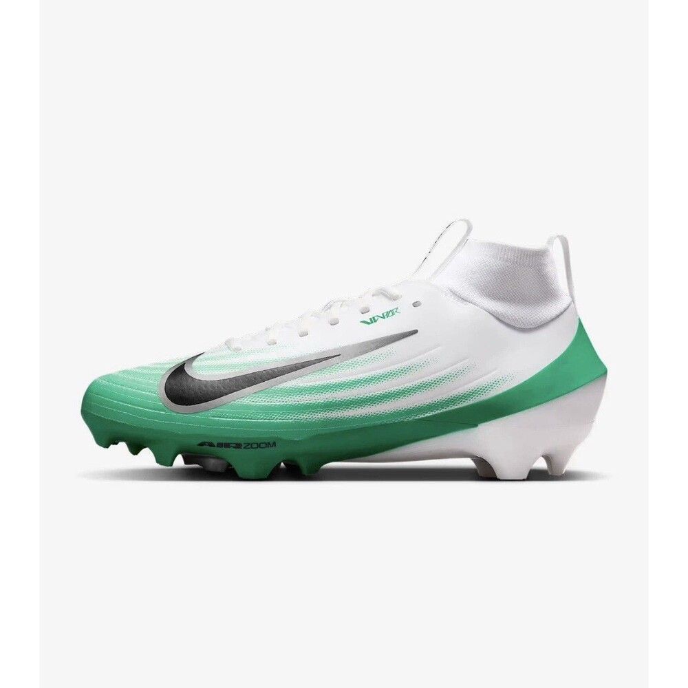 Nike Air Zoom Vapor Pro 1 Green White Football Cleats HM8850-100 Men’s Size 7.5